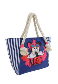 Пляжная сумка женская Minnie Mouse L0447 темно-синяя