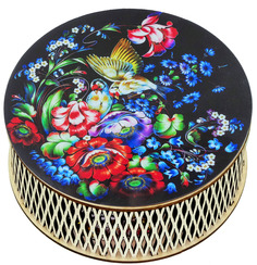 Райская птица Конф. Чернослив Кремлина шокол." шкатулка круглая 400 гр