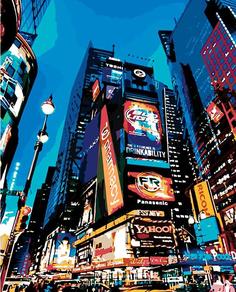 Картина по номерам Живопись по Номерам "Таймс сквер, Нью-Йорк", 40x50