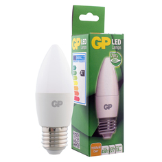 Светодиодная лампа GP LEDC37 7W E27 2700K, свеча, теплый свет