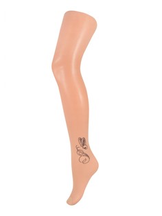 Колготки женские Trasparenze Farfalla телесные; черные 2 (S)