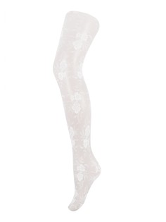 Колготки женские Trasparenze Peonies белые 3 (M)