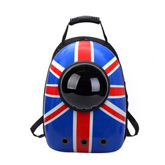 Рюкзак-переноска для собак и кошек British flag, 30х22х43 см No Brand