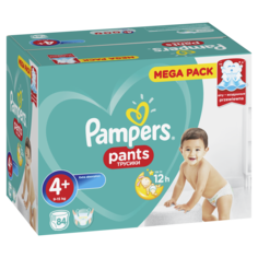Подгузники-трусики Pampers Pants 4+ (9-15 кг), 84 шт.