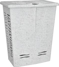 Корзина для белья BranQ Aqua 42 л 398х299х537 мм мраморная