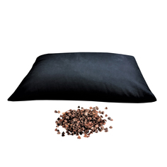 Подушка с наполнителем из гречишной лузги (3.6 кг, 70 см, черный, 50см) Rama Yoga
