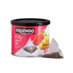 Чай в пирамидках красный OQUENDO/ОКЕНДО FRESA Y KIWI (Клубника и киви) 15*2г