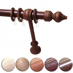 Карниз "Комби" без U-шины, металл/дерево, каштан, 220см,ЭСКАР, 190675