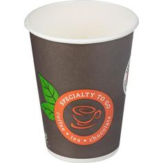 Стакан одноразовый Coffee-to-Go бумажный разноцветный 300 мл 50 штук в упаковке Malungma