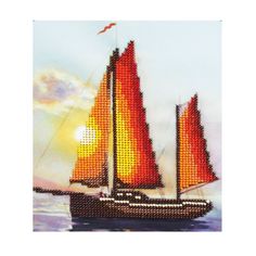 Набор для вышивания бисером Бисеринка "На закате" Б-0092 17*20см