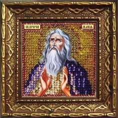 Набор для вышивания бисером Вышивальная мозаика "Св. Пророк Илия" 2129дПИ 6,5*6,5см