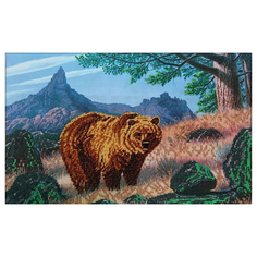 Набор для вышивания бисером Astrea "Медведь" 63007 40х26см