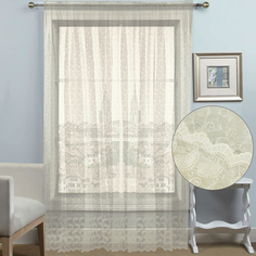 Штора Amore Mio Вышивка эконом 3,0x2,7 1 шт. Шампань