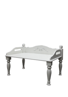 Столик сервировочный La Neige GD-LN56 для завтрака белый на кровать