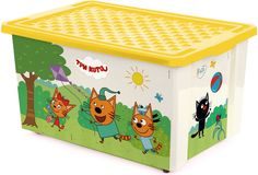 Детский ящик Little Angel Три Кота Игры веселье, 57 л