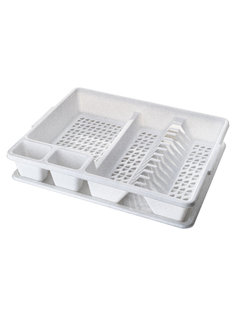 Сушилка для посуды ElfPlast, одноярусная, белый