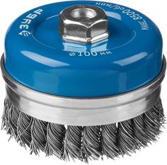 Кордщетка ЗУБР чаша 100мм для УШМ витая сталь (35271-100_z02)