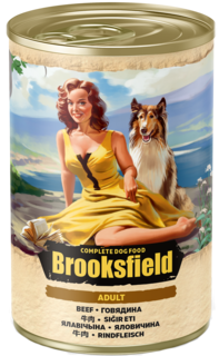 Консервированный корм BROOKSFIELD Adult Dog для собак Говядина с рисом 400гр