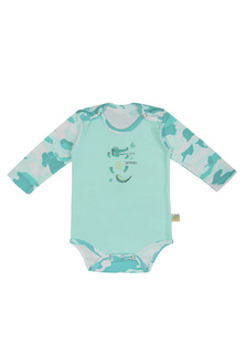 Боди Сонный гномик Кроко бирюза, р. 62