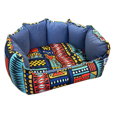 Лежак для животных FOXIE Ethnics 53х46см синий