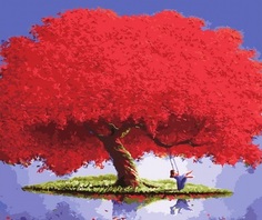 Картина по номерам Paintboy Яркий красный GX34678