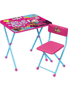 Комплект детской мебели Ника Маша и Медведь Музыкальный хит со столом и стулом Nika