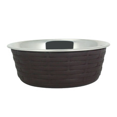 Миска для животных FOXIE Woven Fusion Bowl металлическая 800мл