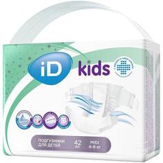Подгузники iD Kids Midi 4-9 кг, 42 шт.