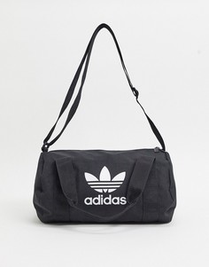Черная небольшая сумка дафл с логотипом-трилистником adidas Originals-Черный