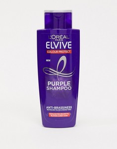 Фиолетовый защитный шампунь для окрашенных волос 200 мл LOreal - Elvive-Бесцветный