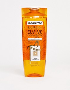 Шампунь с кокосовым маслом LOreal Elvive Extraordinary Oil - 500 мл-Бесцветный
