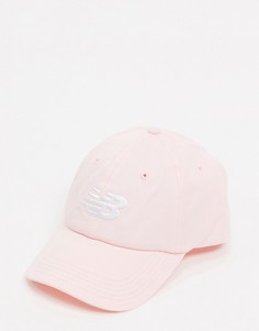 Розовая кепка с логотипом New Balance-Бежевый