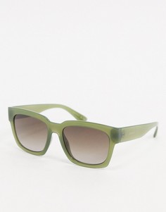 Зеленые солнцезащитные очки в квадратной оправе Esprit-Зеленый