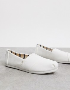 Белые классические парусиновые туфли TOMS-Белый
