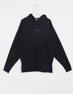 Oversized-худи черного цвета ASOS DESIGN-Черный