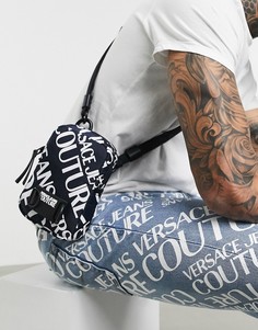 Сумка со сплошным принтом логотипа Versace Jeans Couture-Черный