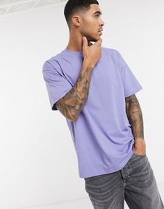 Фиолетовая футболка oversized New Look-Фиолетовый