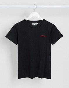 Черная футболка с логотипом Fiorucci-Черный