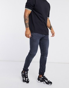 Темно-синие джинсы скинни Topman-Синий