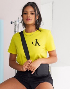 Желтая футболка с логотипом Calvin Klein-Желтый