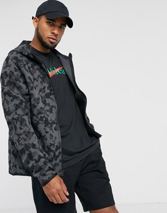 Флисовый худи черного цвета на молнии Nike Tech-Черный