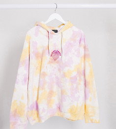 Oversized​​​​​​​-худи с принтом тай-дай и клубникой New Girl Order Curve-Мульти