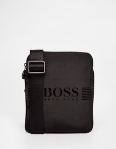 Сумка для авиаперелетов с логотипом BOSS Green By Hugo Boss Pixel-Черный