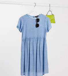 Джинсовое свободное платье мини Wednesdays Girl Maternity-Синий