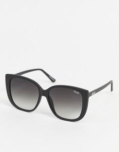 Черные солнцезащитные очки "кошачий глаз" Quay Australia-Черный