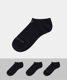 3 пары черных невидимых носков New Balance-Черный