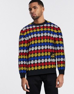 Джемпер с символом мира Love Moschino-Черный