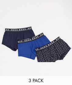 Набор из 3 боксеров-брифов BOSS bodywear-Темно-синий