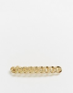 Золотистая заколка-пряжка для волос DesignB London-Золотой