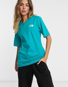 Зеленая футболка The North Face-Зеленый